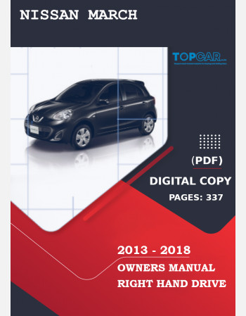 nissan march 2013 - 2018 owners manual